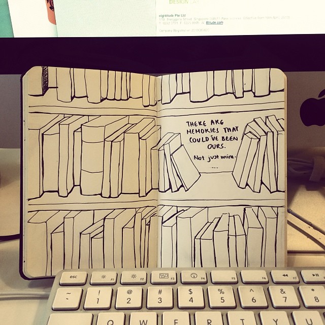 “There are memories that could’ve been ours, not just mine...” Ini illustrasi tentang kesendirian, itu saja.