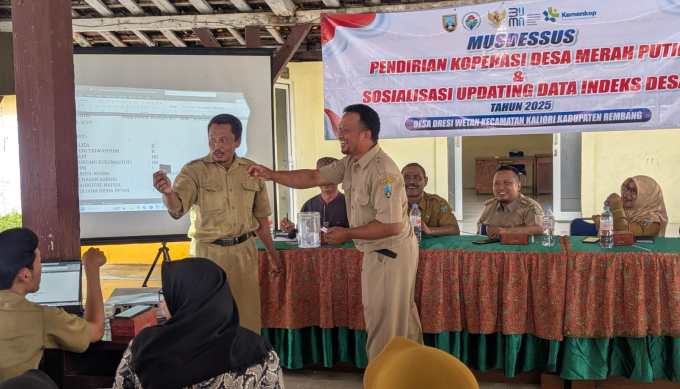 98 Persen Desa di Rembang Rampungkan Musdesus Pembentukan Koperasi Merah Putih