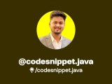 Codesnippet Java Instagram Linktree