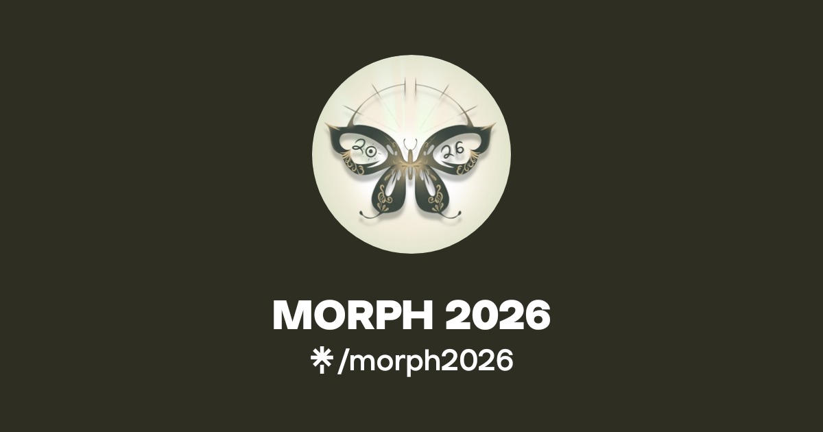MORPH 2026 Official TikTok Instagram Linktree Morph2026 