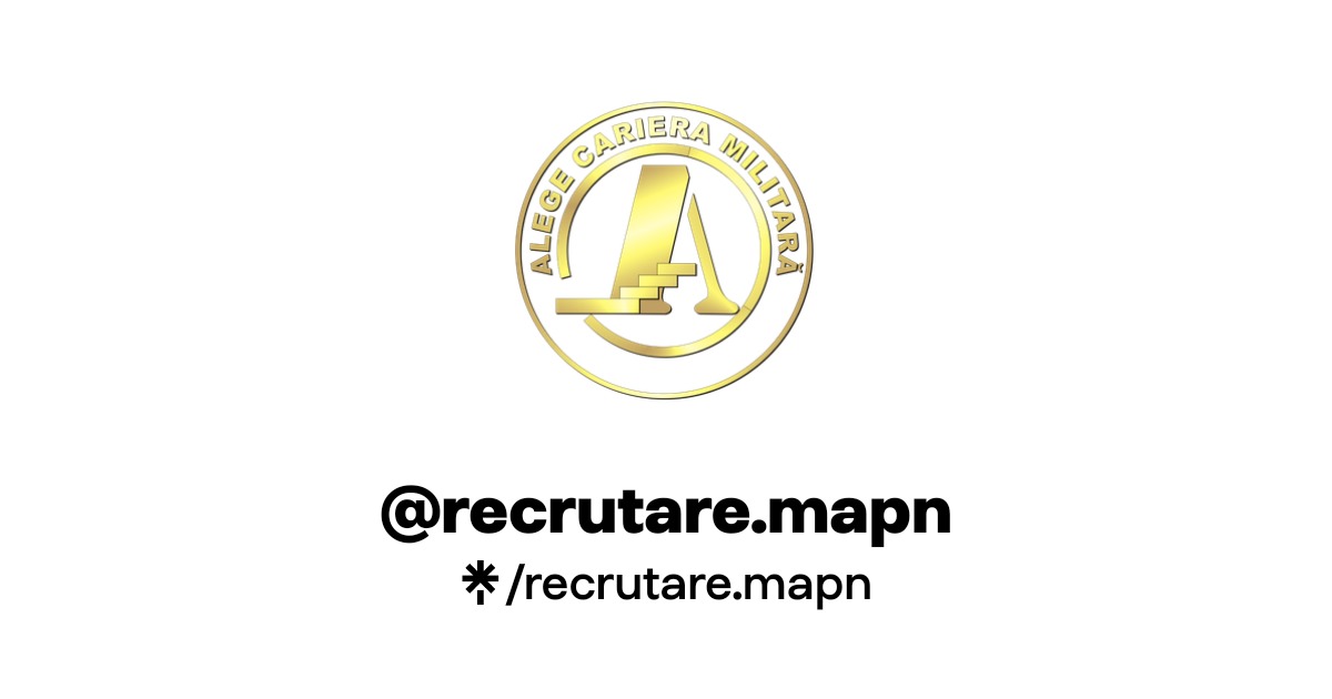 Recrutare Mapn Official Instagram X Facebook Linktree.