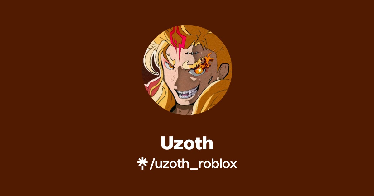 Uzoth TikTok Linktree Uzoth Roblox 