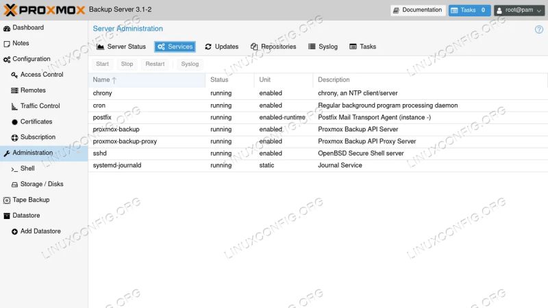 Proxmox Backup Server Navigate Web Interface - Premium Gradient Picture Gallery - Ultra HD
