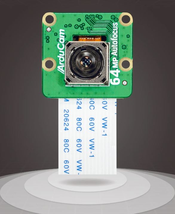 New 64MP autofocus cam for Raspberry Pi and CM4 made by Arducam