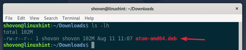 Installing Atom Text Editor On Debian 10