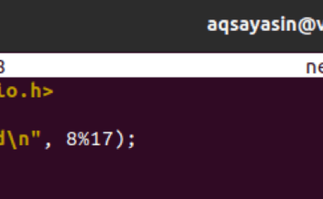 Modulo Operator