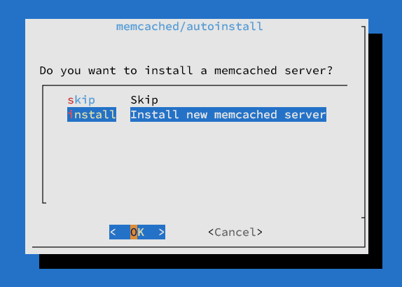 Memcached install