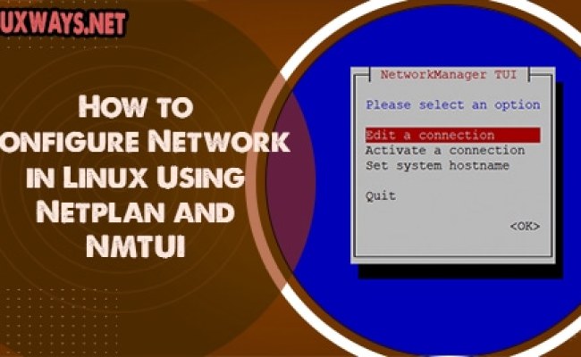 How To Configure Network In Linux Using Netplan And NMTUI – LinuxWays