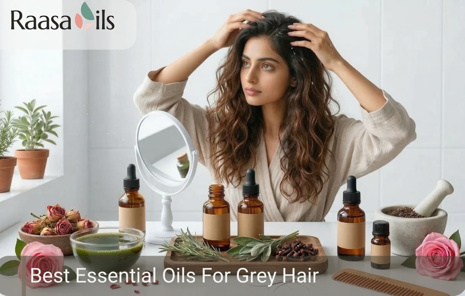 best essential oils for greying hair