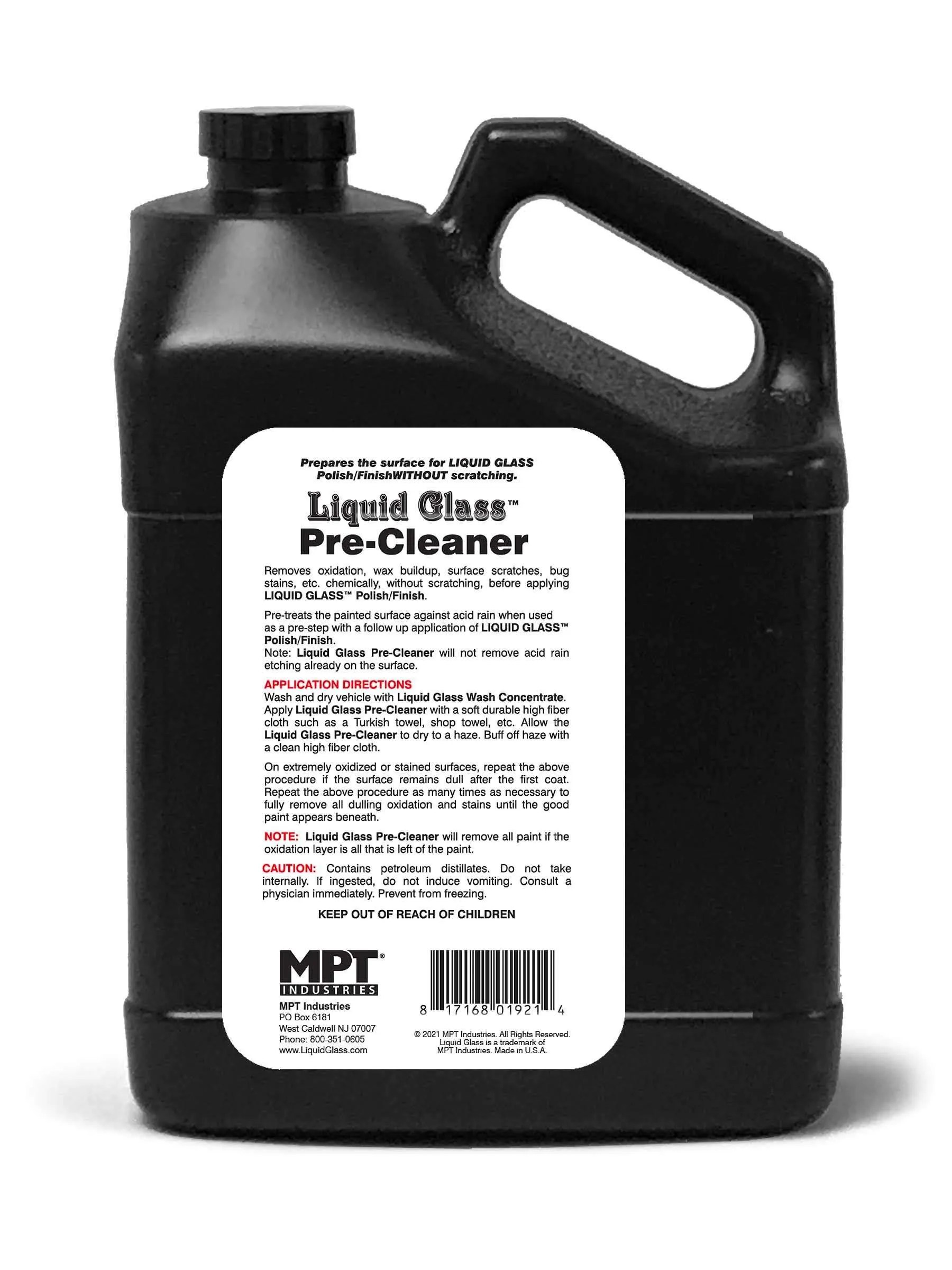 Liquid Glass PreCleaner, 1 gal. Liquid Glass