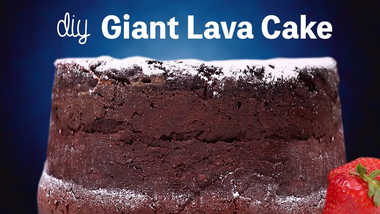 Giant lava cake