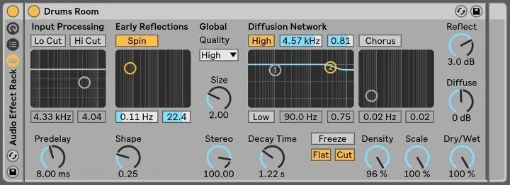 Ableton Live: Creative Reverb Rack