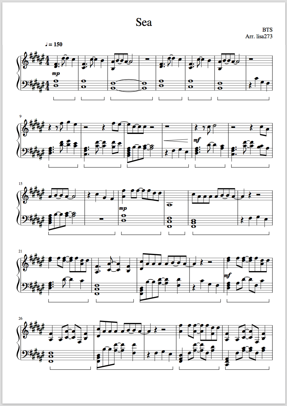 Awake Bts Piano Sheet Music Hd Png Download Vhv Depending on your piano skill level your perceived difficulty for a particular song may be different.
