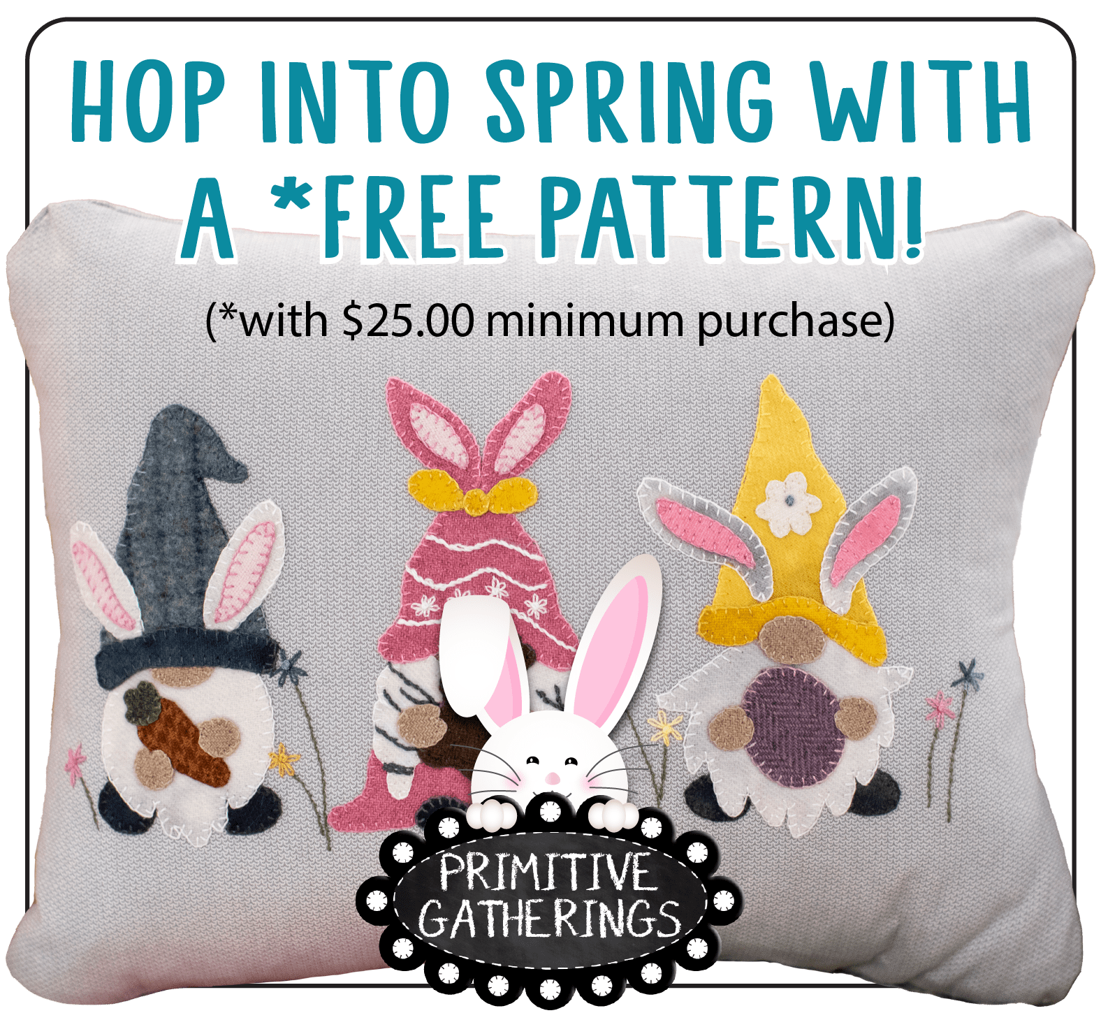 HOP into Spring with a FREE Pattern from Primitive Gatherings!