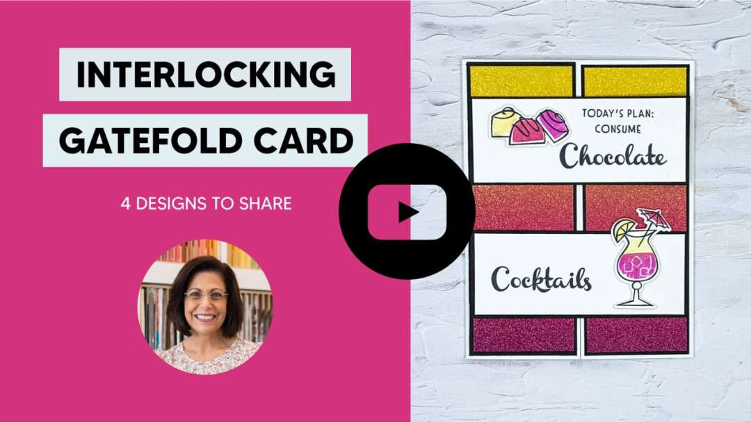 Watch this interlocking gate fold card video tutorial