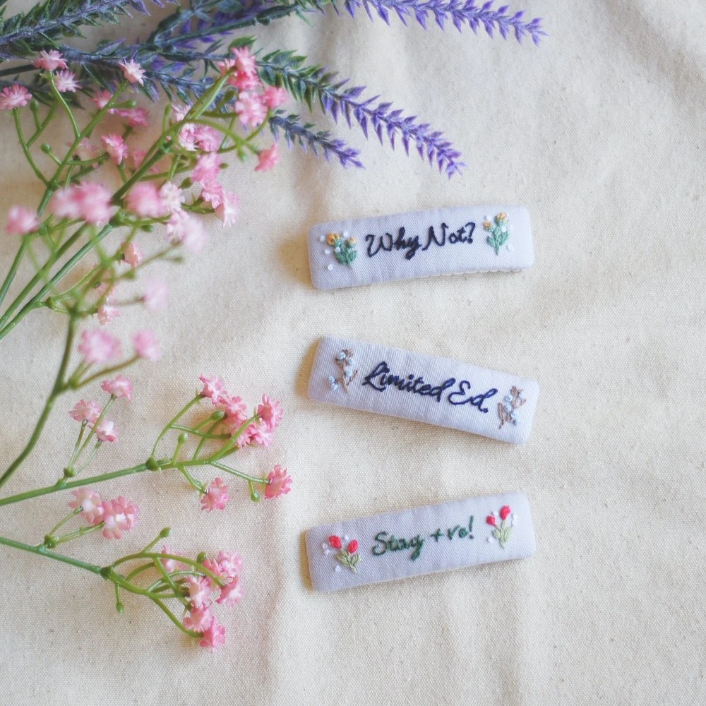 affirmation hair clips