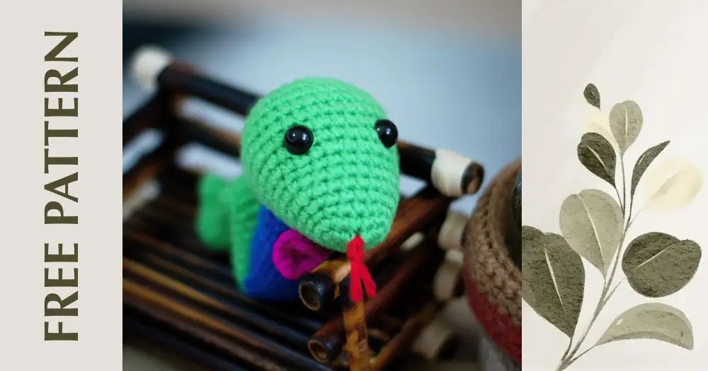 free crochet pattern - lucky snake