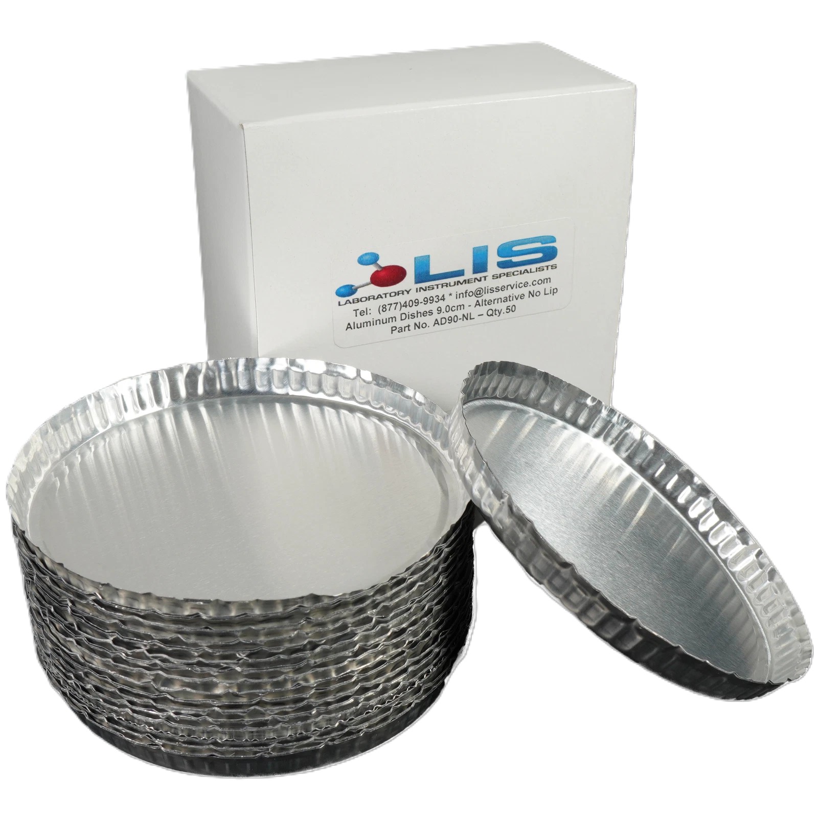 LIS 9 cm Aluminum Dishes (50 Count) - LISSCI