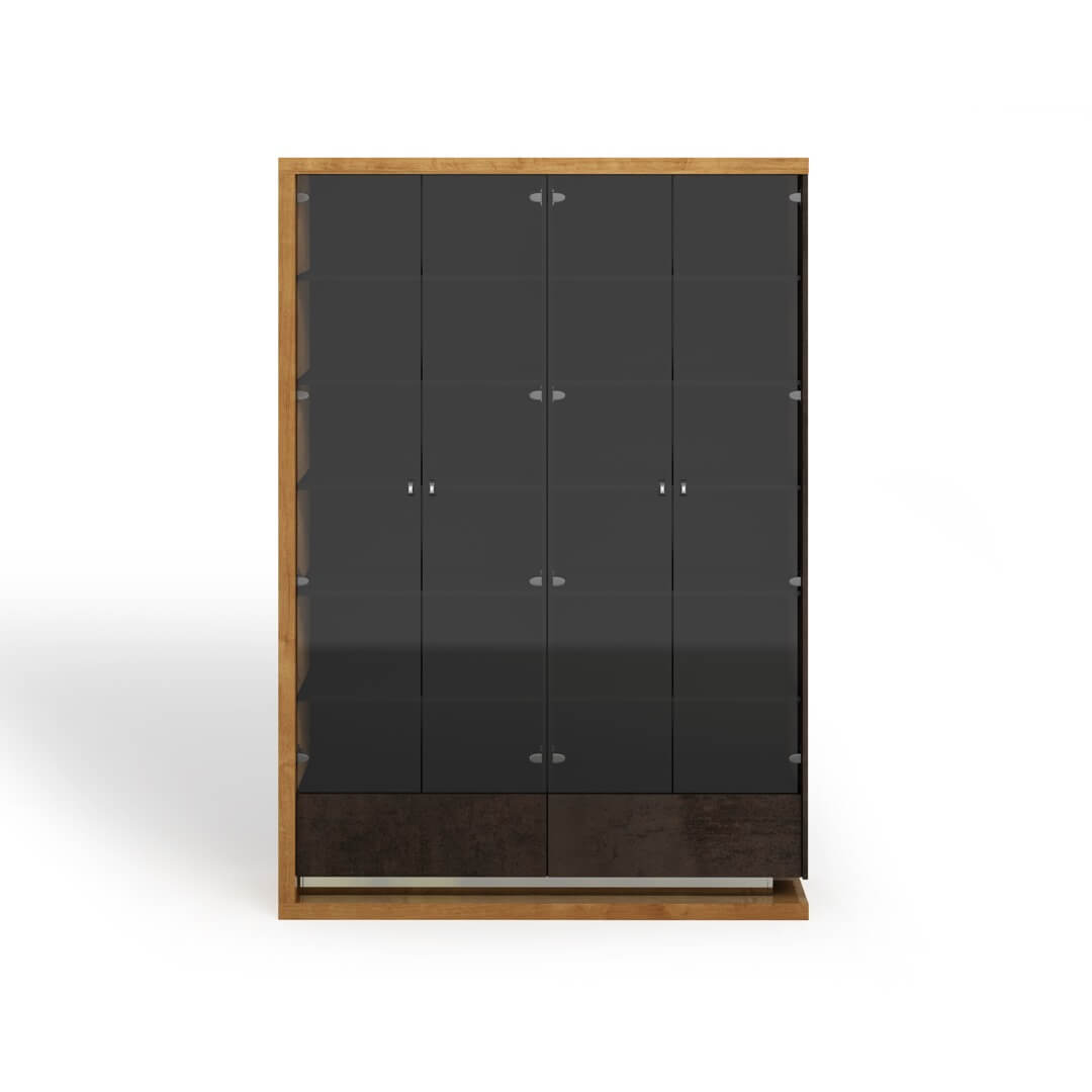 Biblioteczka szara 160 cm MODENA