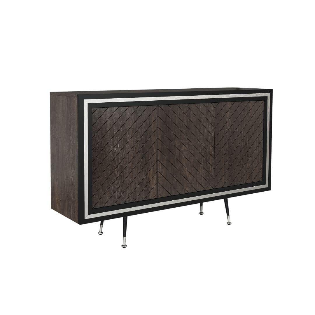 Komoda 155 cm dąb onyx ELEGANCE