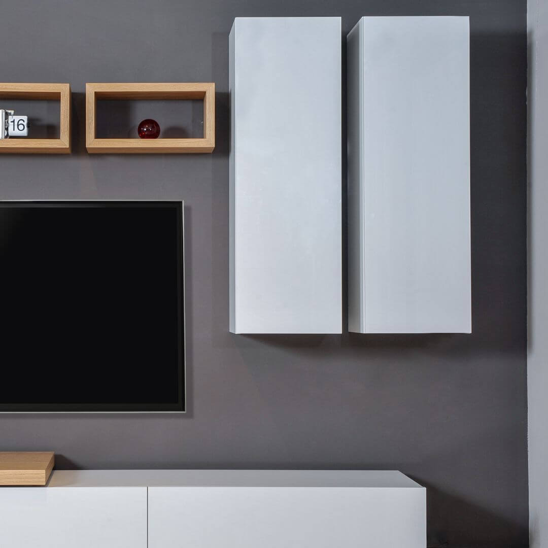 Szafka wisząca biała pionowa 120 cm