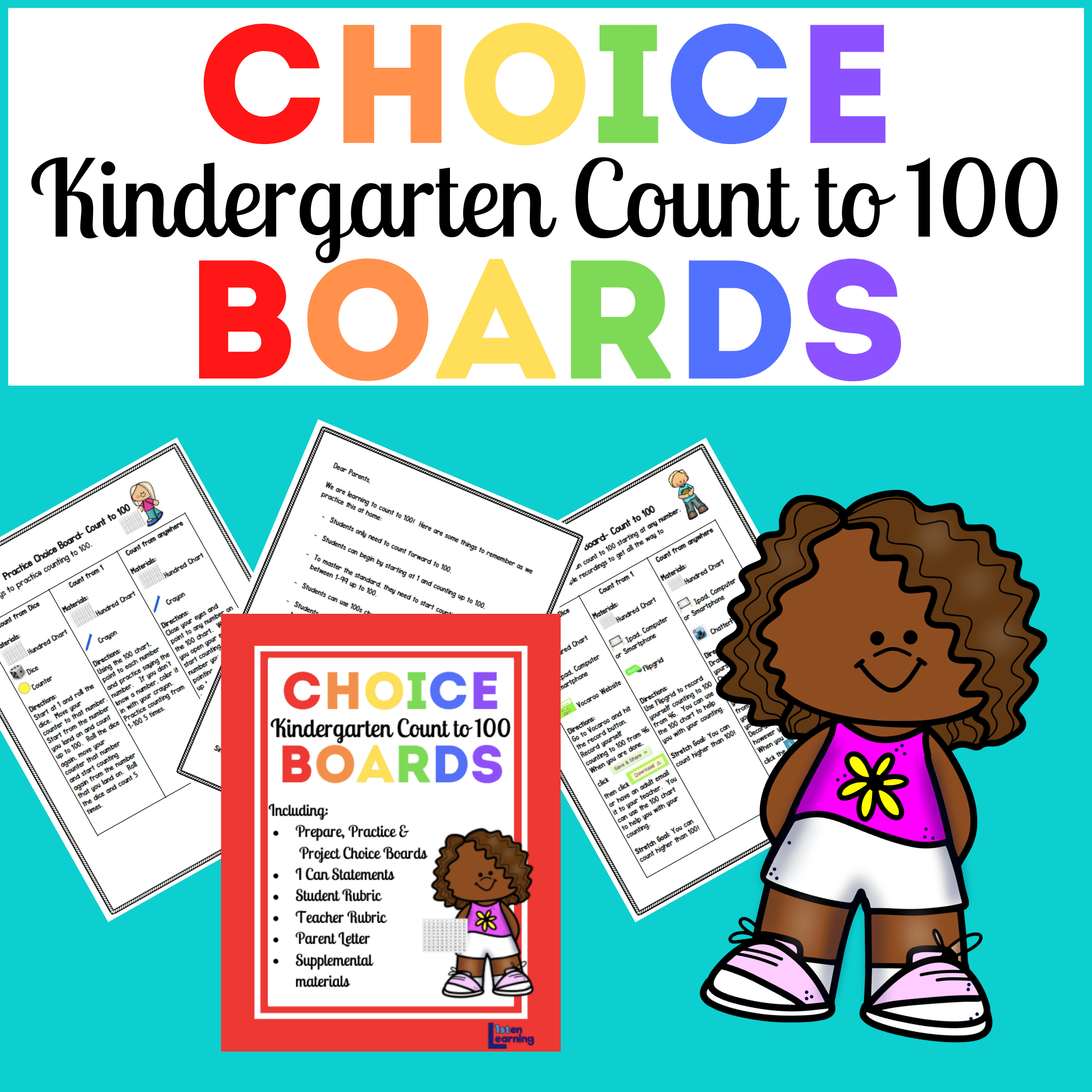 Choice Boards BUNDLE: Count to 100