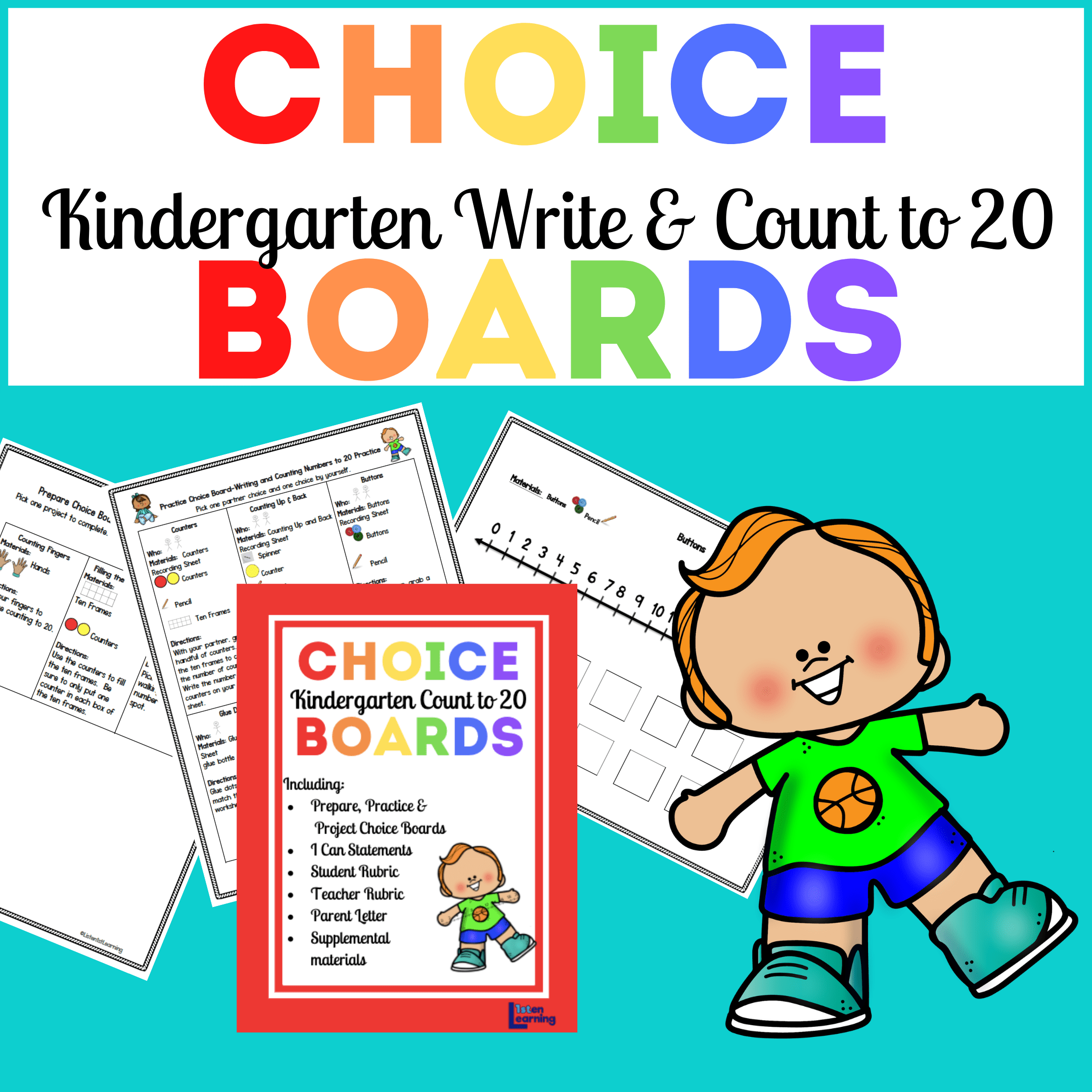 Choice Boards BUNDLE: Count to 20