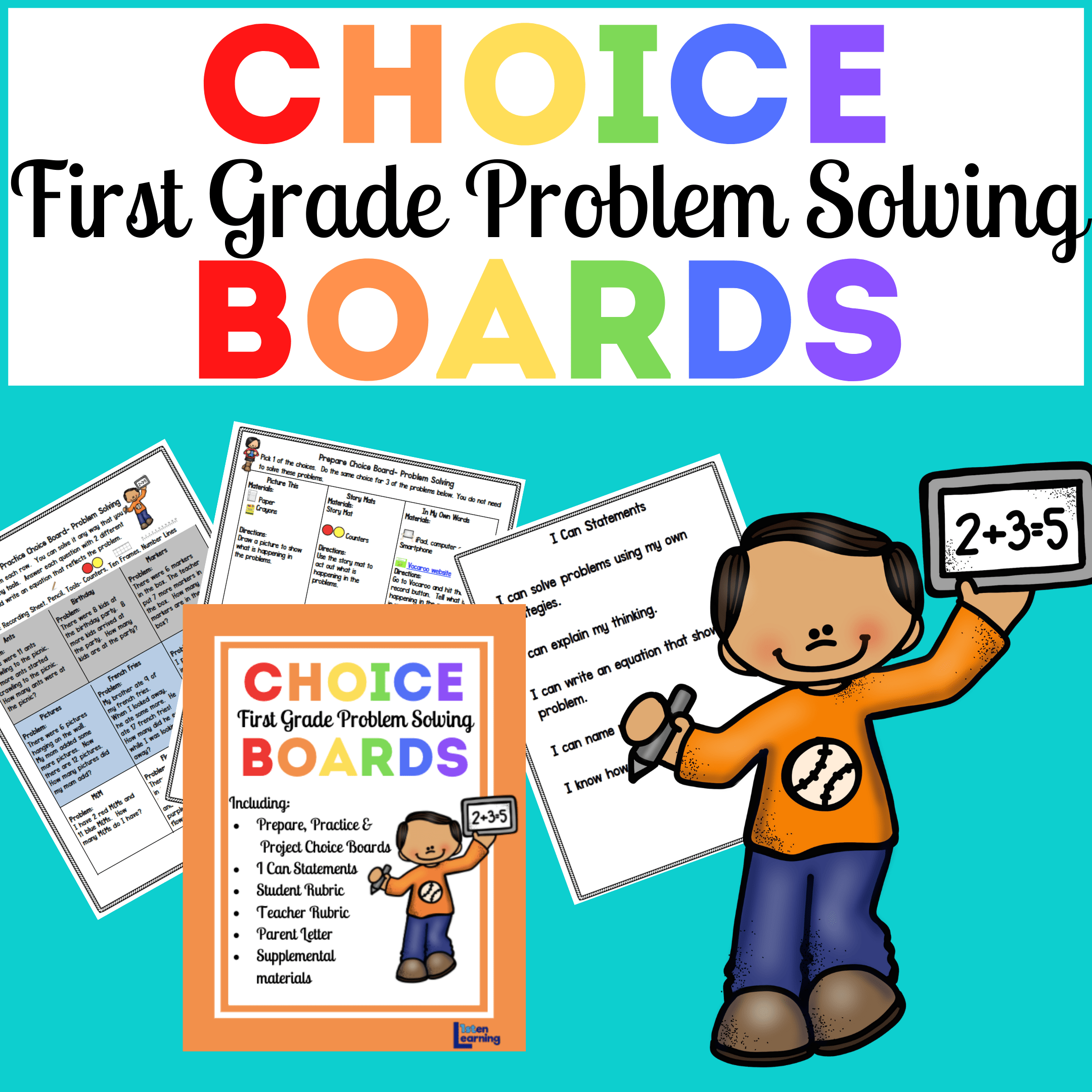 Choice Boards BUNDLE: Problem Solving