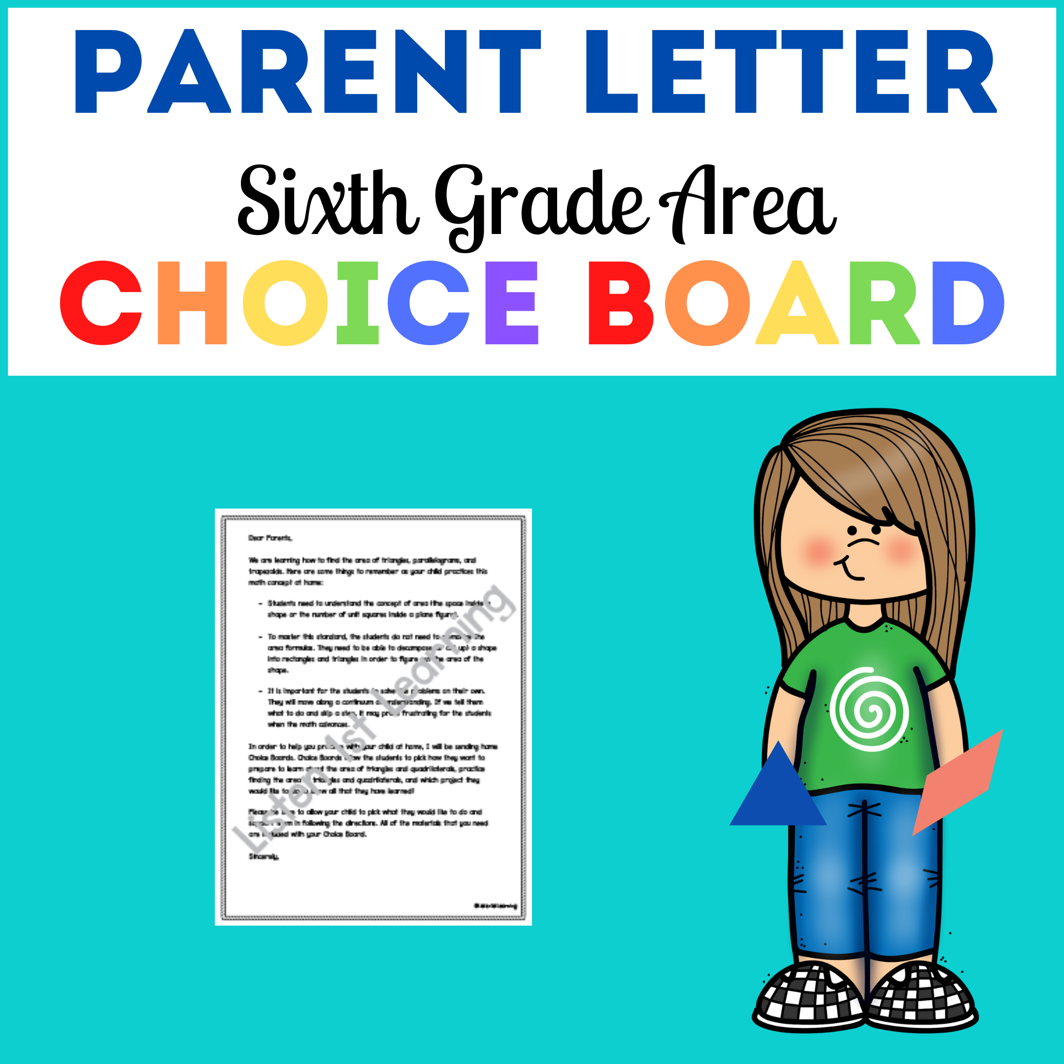 Parent Letter: Area