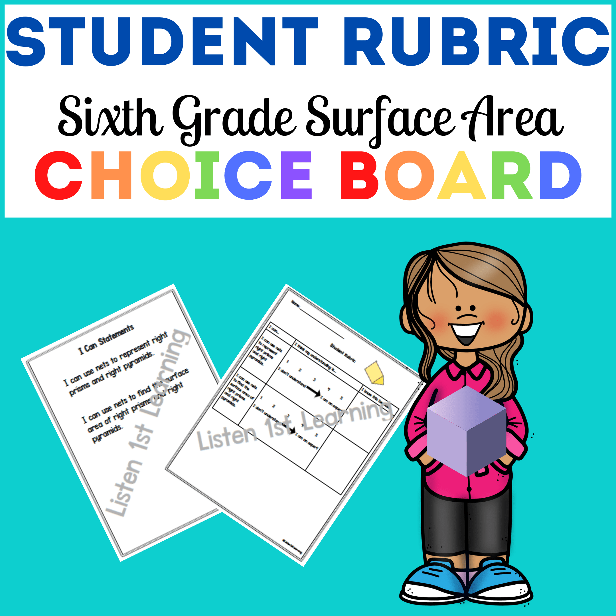 Student Rubric: Surface Area