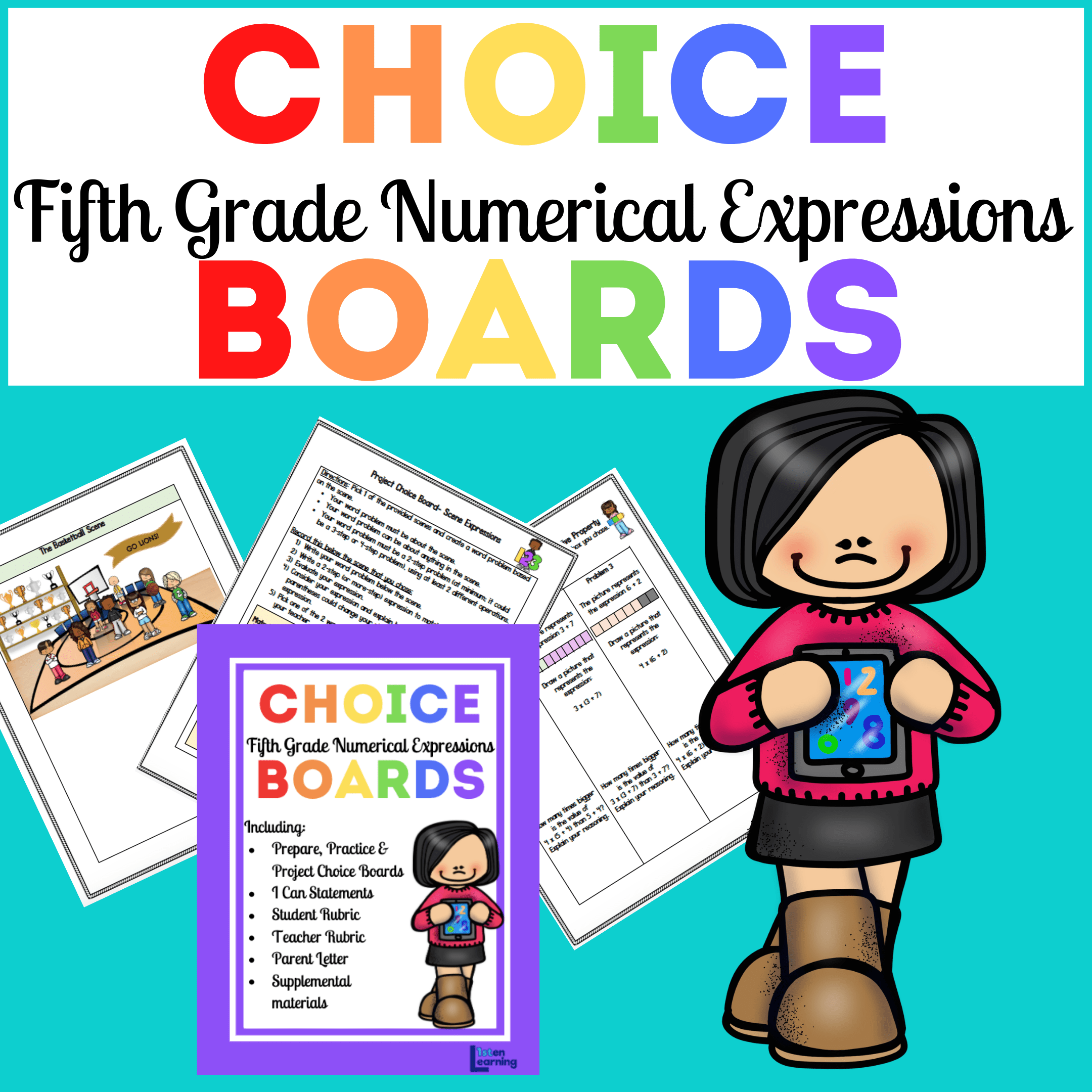 Choice Boards BUNDLE: Numerical Expressions