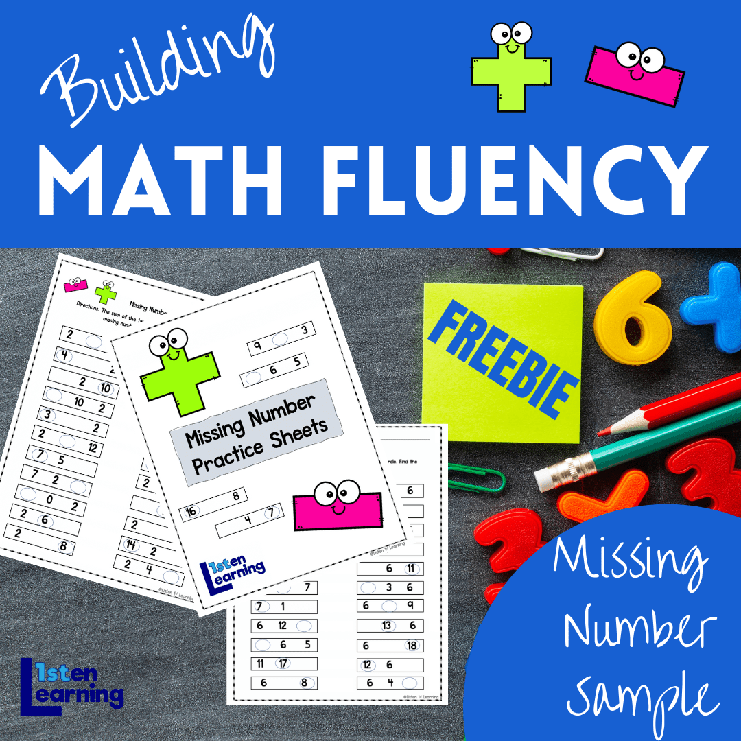 Freebie Missing Number Fact Practice-Addition & Subtraction