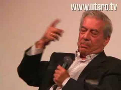 http://utero.tv/ Esta mañana hubo una conversa medio caleta sobre la relación entre cine y literatura. El momento culminante de la jornada ocurrió cuando MVLL narró la desastrosa e hilarante historia del rodaje de la versión de 1975 de Pantaleón y las visitadoras que él dirigió. Ni Seinfeld.
más en http://utero.tv/