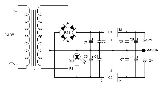 Alimentazione Duale Stabilizzata