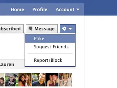 Where Is Facebook Poke's Button Where Is Facebook Poke's Button?