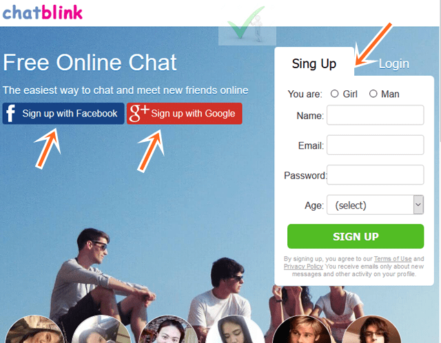 Chatblink.com login