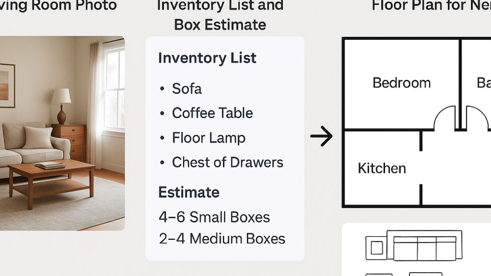use ai to take pictures of your furniture and create a floor plan