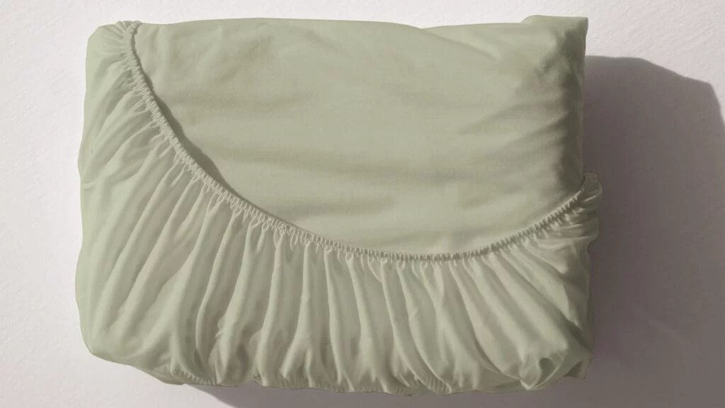 Drap housse 2 en 1 coloris Aloe vera