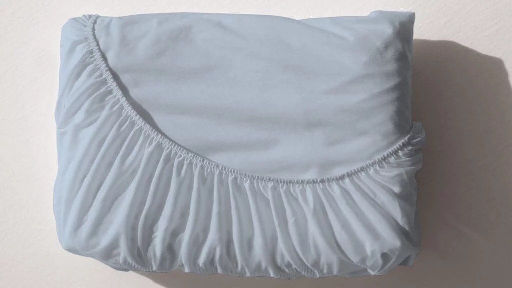Drap housse 2 en 1 coloris Bleu ciel
