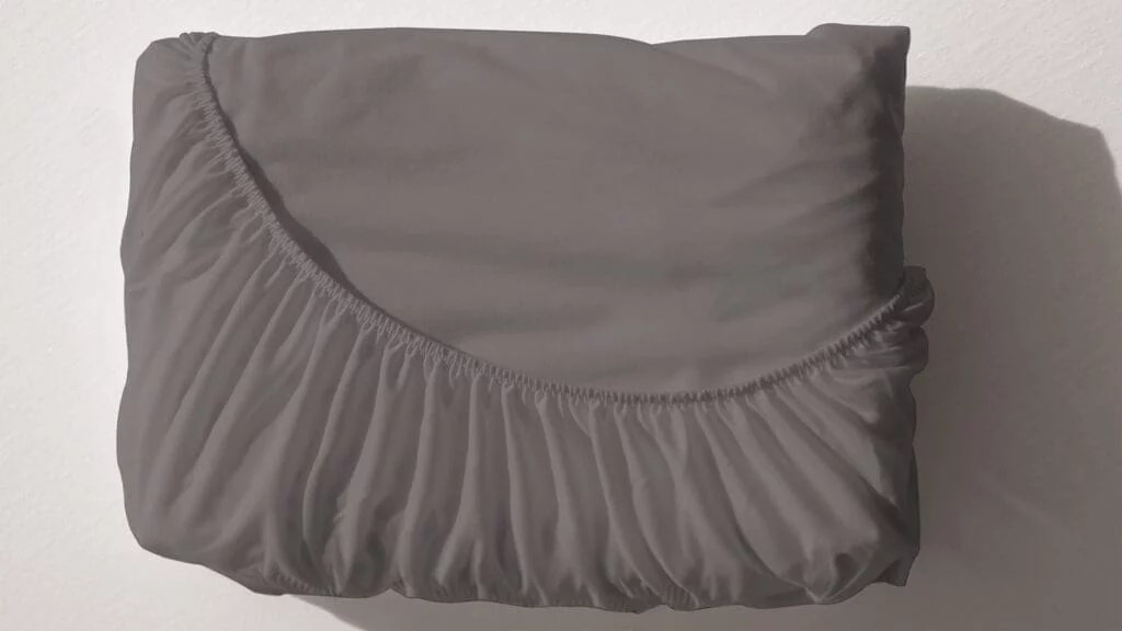 Drap housse 2 en 1 coloris Gris