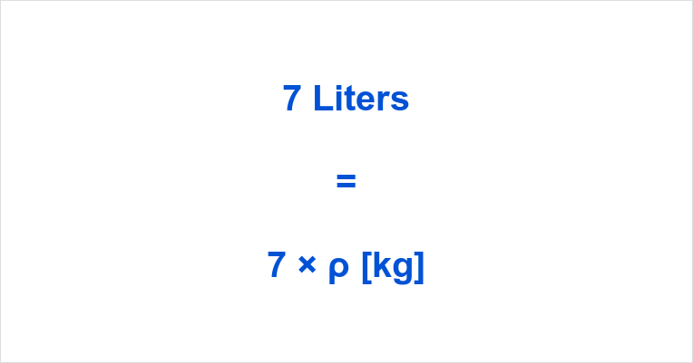 7 Liters in Kg | 7 Liters to Kilograms | How many Kg in 7 Liters?