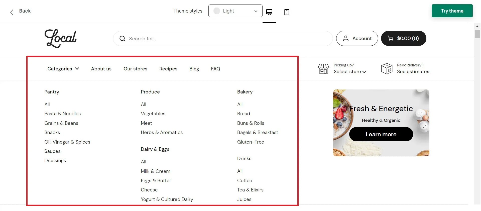 How to add shopify product categories?