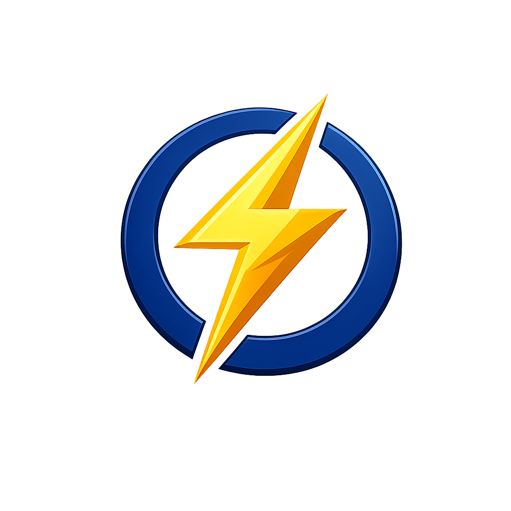 Web optimized original artwork of the Lithium Guy lightning bolt logo icon