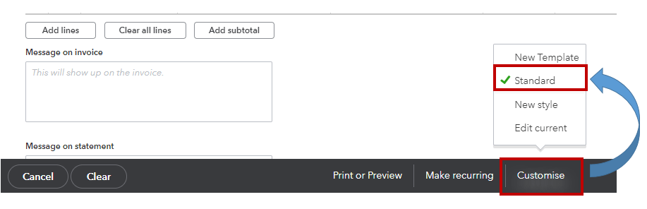 invoice template