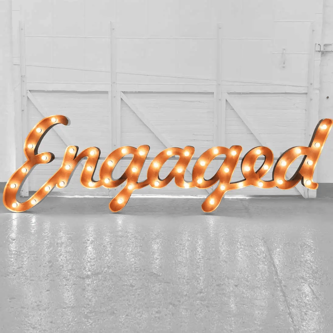 Light up Engaged Sign