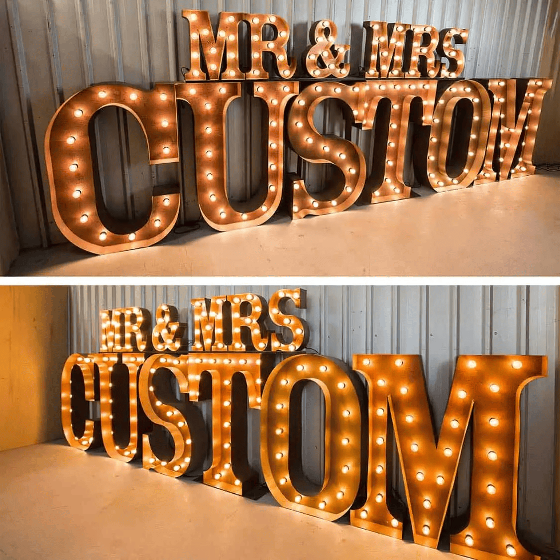 Mini MR&MRS + Last Name Letters