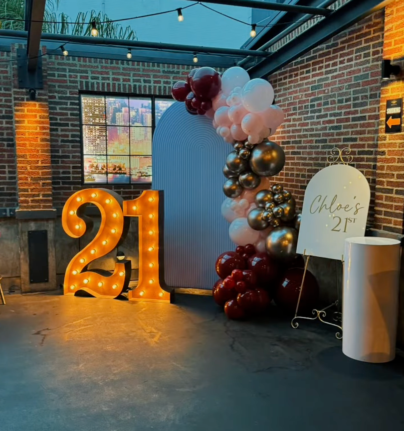 Balloon Garland & Light up Numbers — photo 5