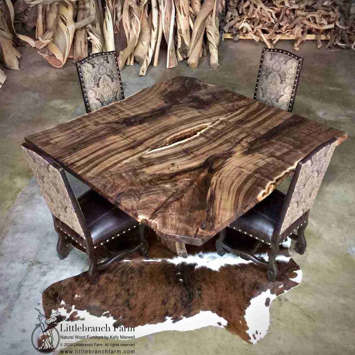 Rustic Dining Table Live Edge Dining Table Wood Slab Dining Table