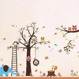 Sticker vinilo autoadhesivo decorativo Árbol y escalera ZY1213