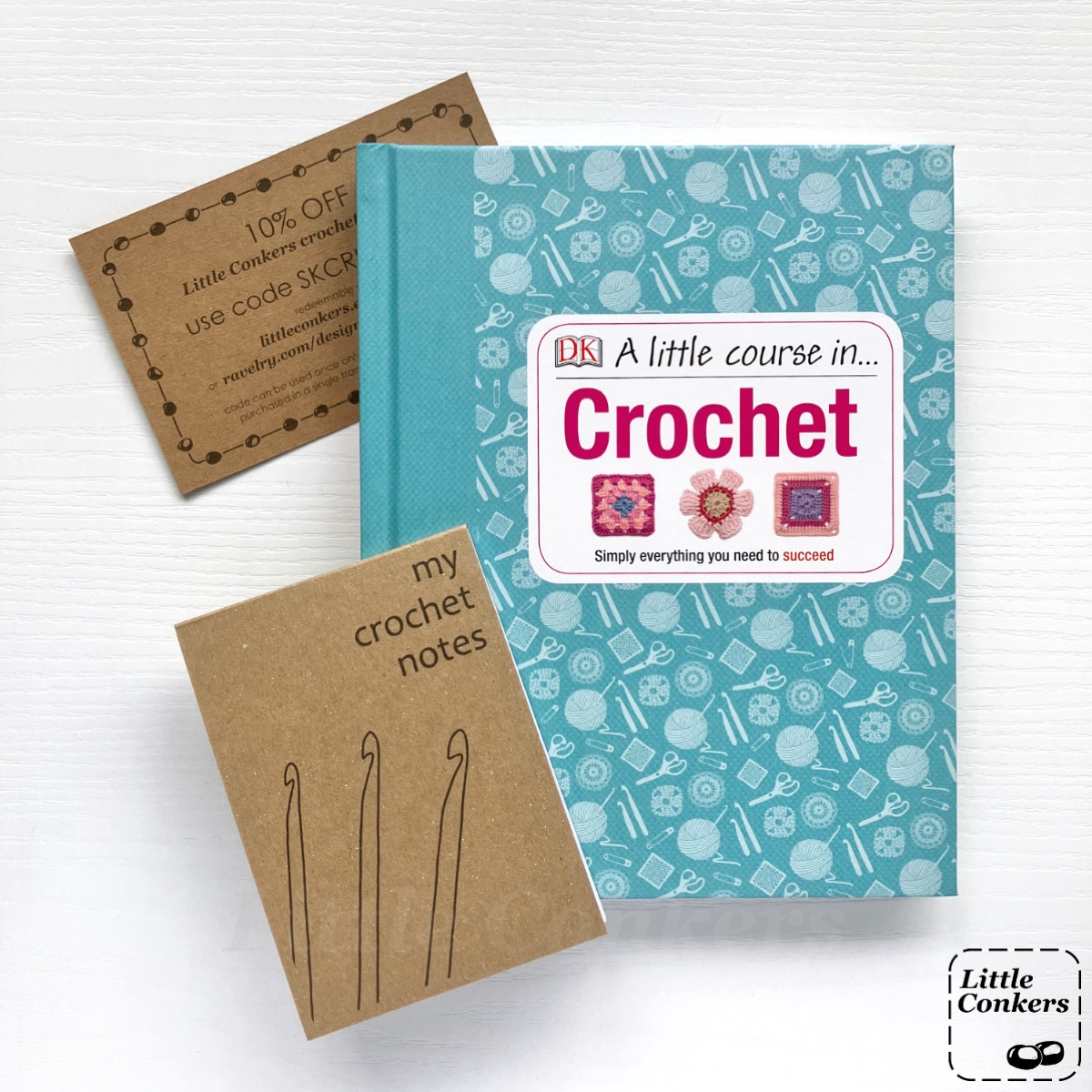 Crochet Starter Kit - everything a beginner needs - Little Conkers